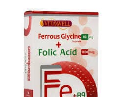 کپسول مدل فروس گلایسین سولفات همراه با فولیک اسید ویتاول بسته 30 عددی — تصویر ۲