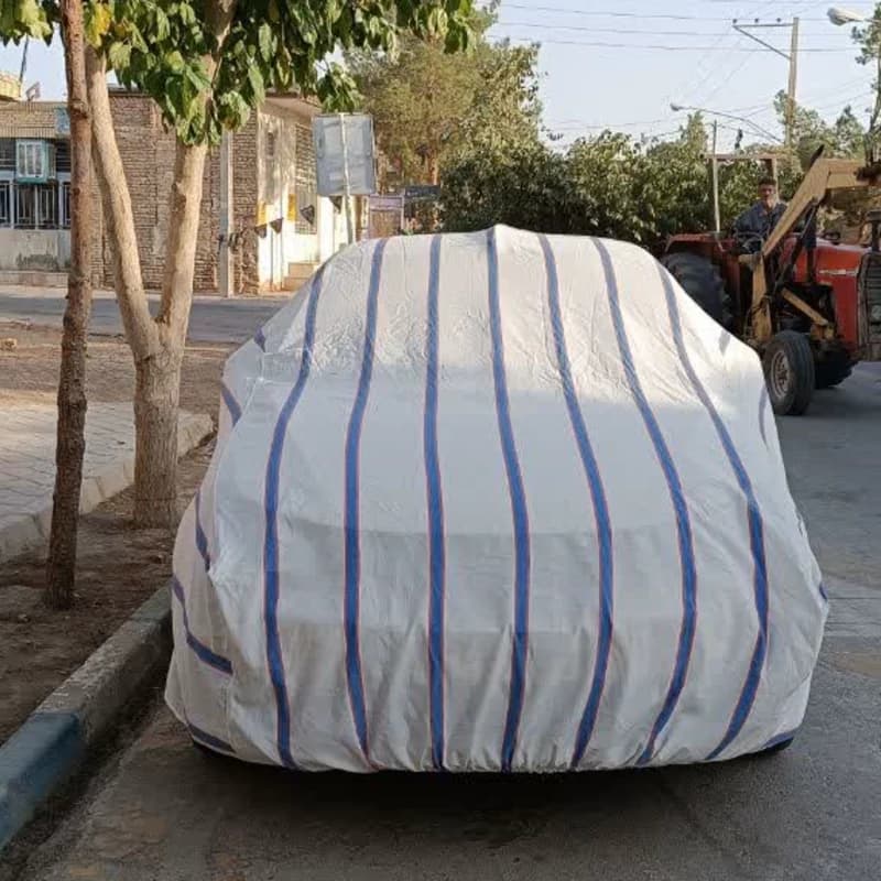 چادر ماشین برزنت خطی نخ پنبه (پس کرایه) — تصویر ۳