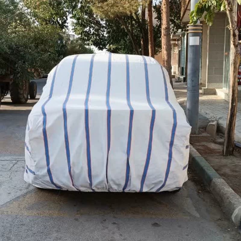 چادر ماشین برزنت خطی نخ پنبه (پس کرایه) — تصویر ۲