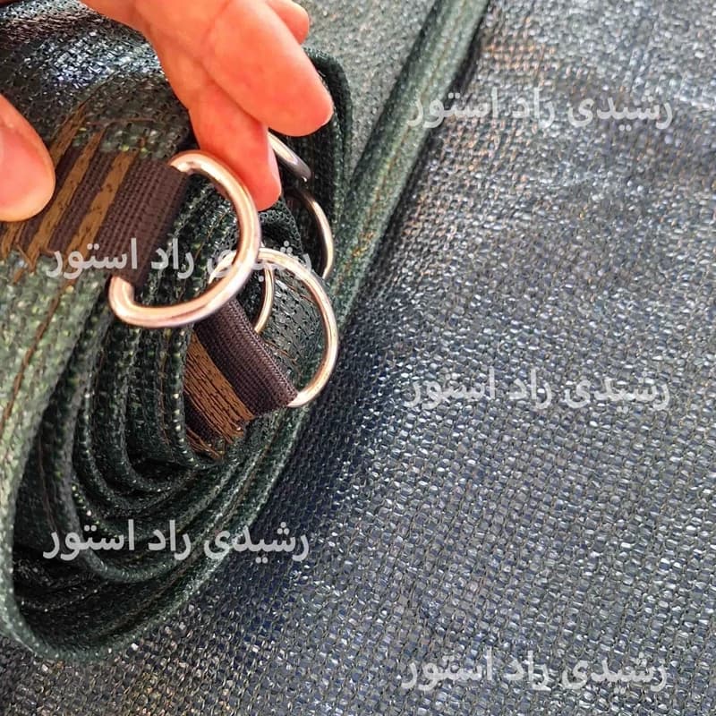 توری سایبان شید،2در5، 80درصد، دوخت1 با قلاب — تصویر ۲