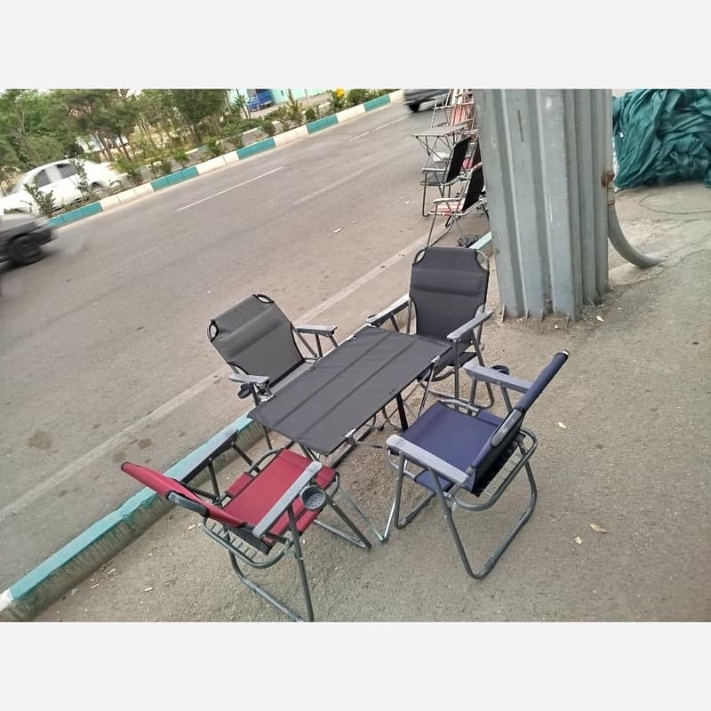 صندلی مسافرتی تاشو ست چهار نفره همراه با میز(پس کرایه) — تصویر ۴