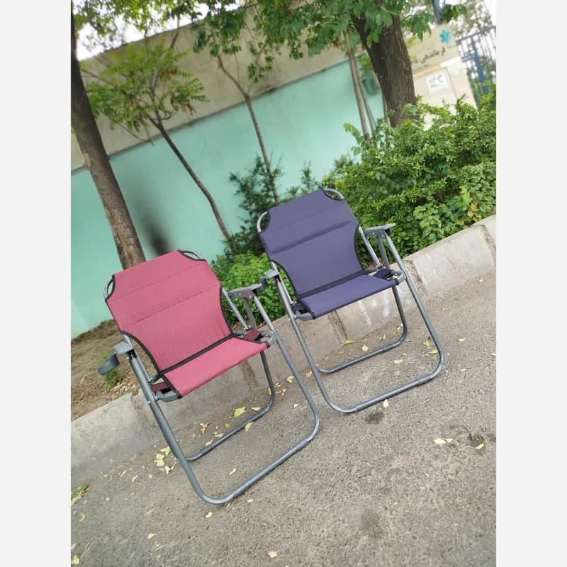 صندلی تاشو 9 فنره پلاس (پس کرایه) — تصویر ۴