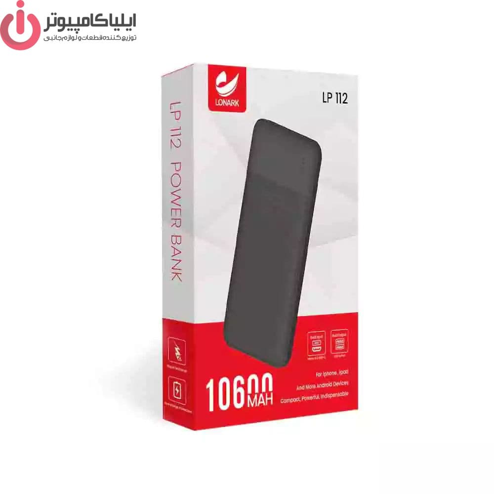 پاوربانک لونارک مدل LP112 ظرفیت 10600 میلی آمپر ساعت — تصویر ۳