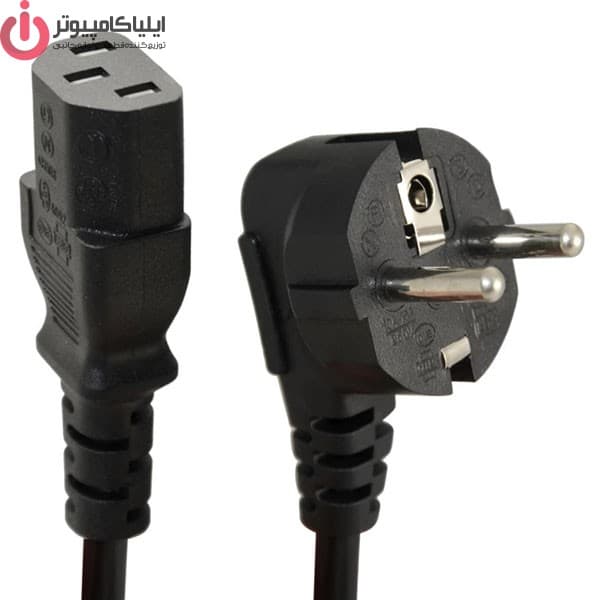 کابل برق سه پین منبع تغذیه کامپیوتر تی سی تراست مدل TC-PPCB30 طول 3 متر