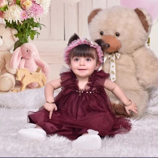 پیراهن کودک زرشکی