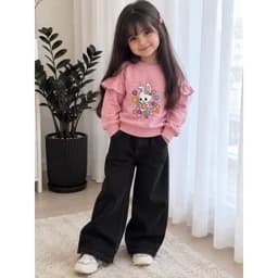 لباس کودک لباس بچگانه ست کودک لباس بچه بلوز خرگوش دخترانه — تصویر ۲