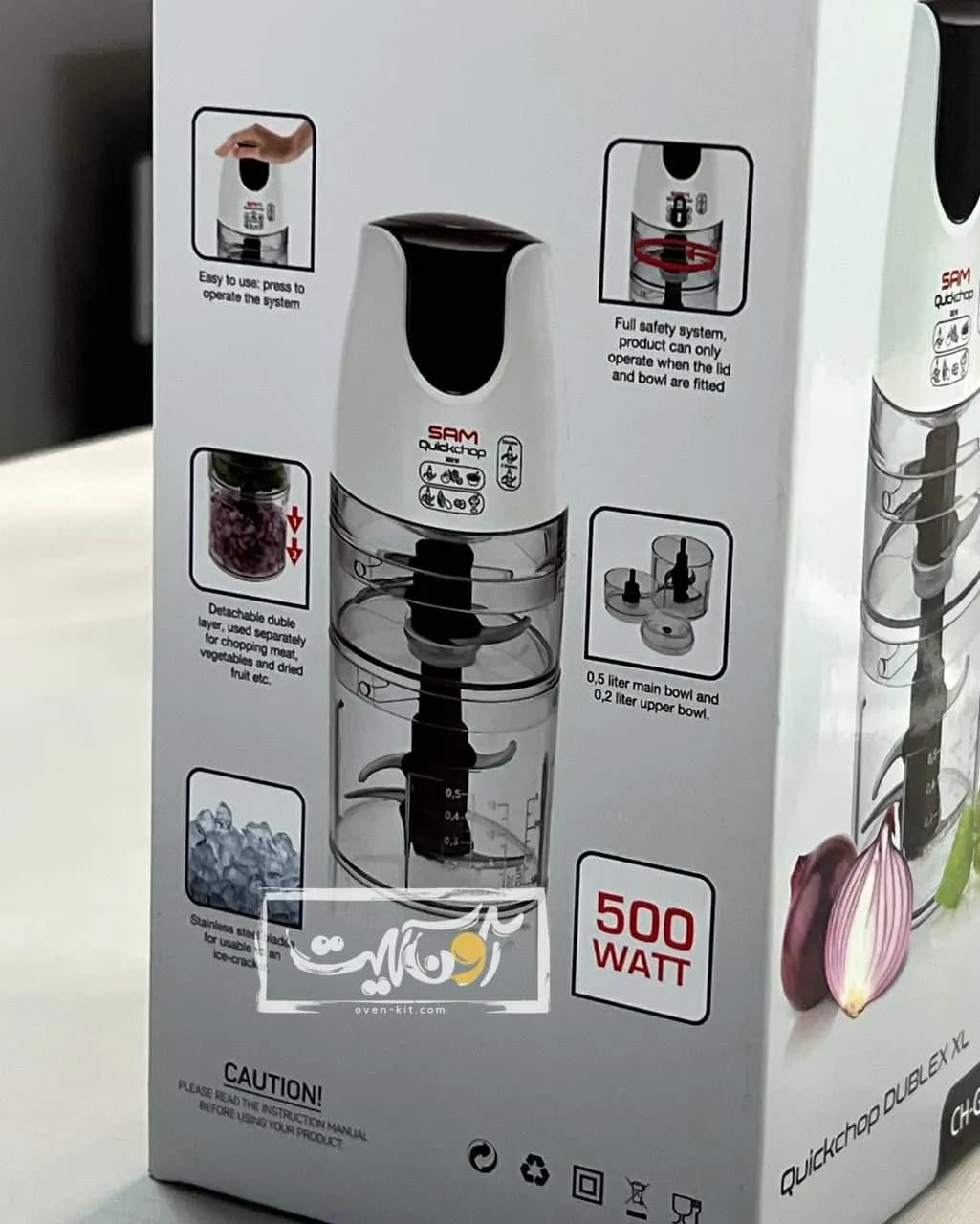 خردکن دو طبقه سام مدل CH-G950 |گارانتی رسمی سام سرویس — تصویر ۵