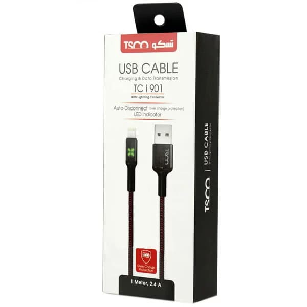 کابل شارژ USB به لایتنینگ تسکو مدل TC I901 — تصویر ۲