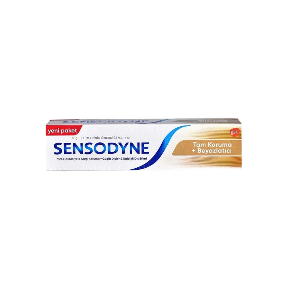 خمیر دندان ضد حساسیت سنسوداین مدل Tam Koruma + Beyazlatici حجم 50 میل