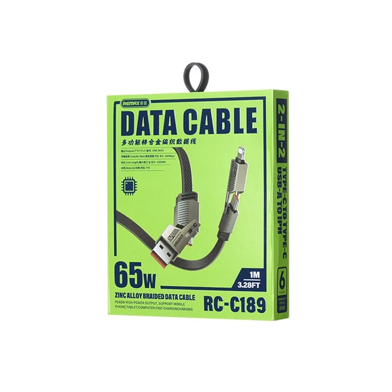 کابل تبدیل USB-C / USB به USB-C / لایتنینگ ریمکس مدل RC-C189کد K19087 — تصویر ۴