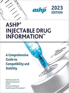 دانلود کتاب ASHP Injectable Drug Information 2023
