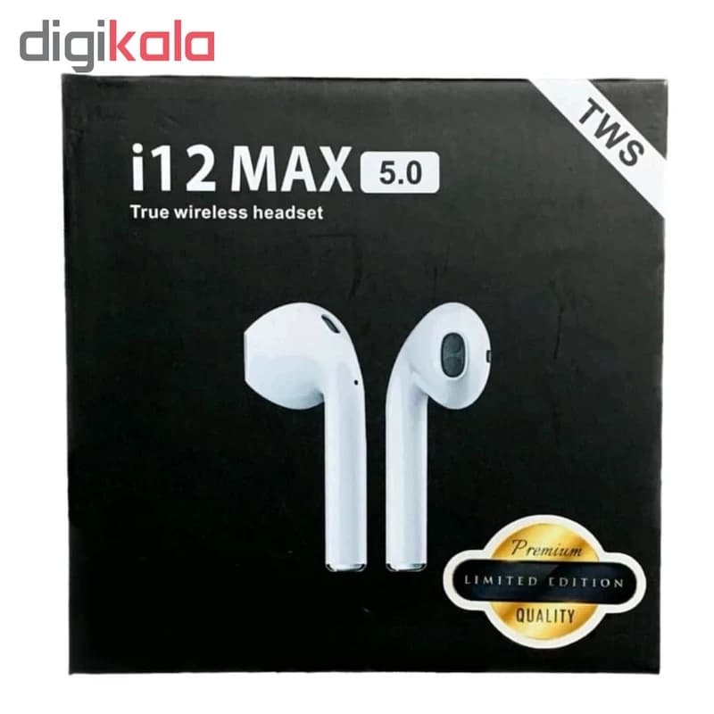 هدفون بی سیم مدل i12 MAX کد k18858 — تصویر ۲