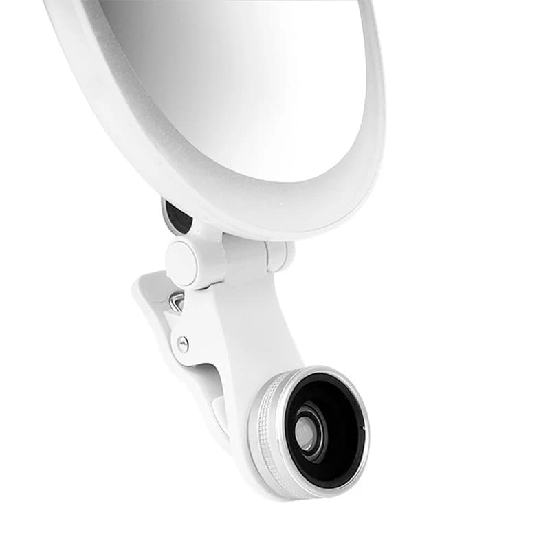 رینگ لایت مدل M-928 رنگ سفید به همراه لنز کلیپسی موبایل کد K18848 — تصویر ۳