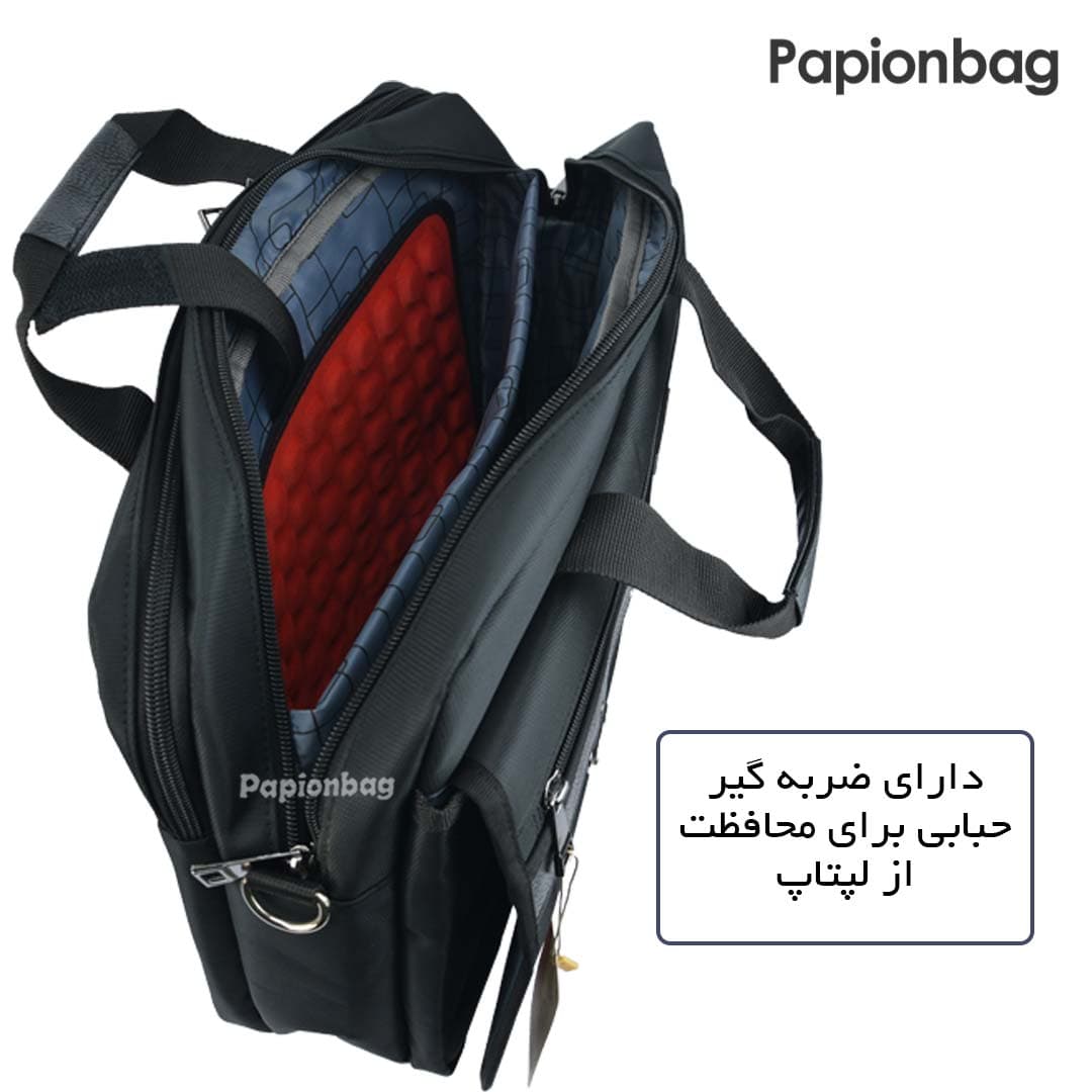 کیف اداری دانشجویی لپ تاپ 14اینچ اعلاء کد398 اکولاک — تصویر ۸