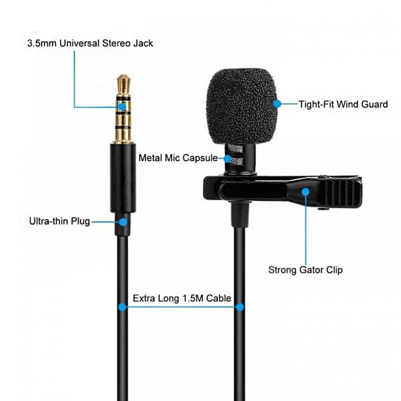 میکروفون یقه ای لاوالیر مدل JH-043 کد K18708