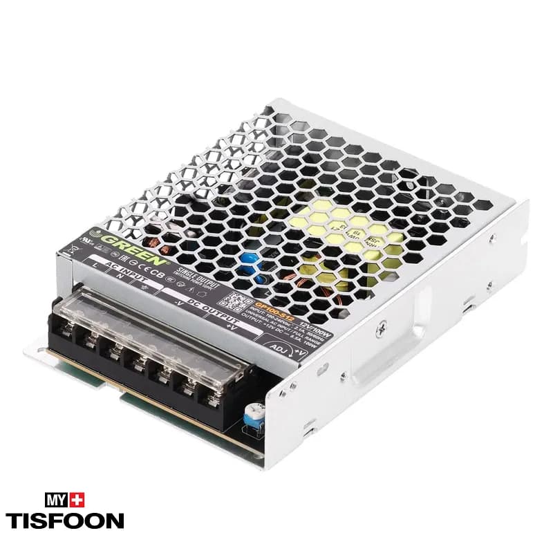 منبع تغذیه سوئیچینگ 12 ولت 8 آمپر گرین مدل GP100-S12