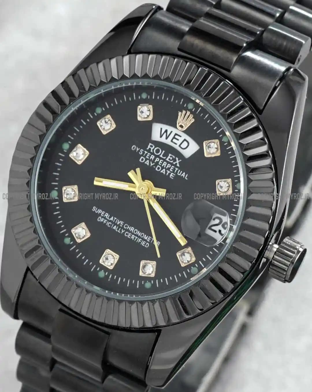 ساعت مچی زنانه رولکس ROLEX طرح DAY DATE مدل 2051 — تصویر ۴