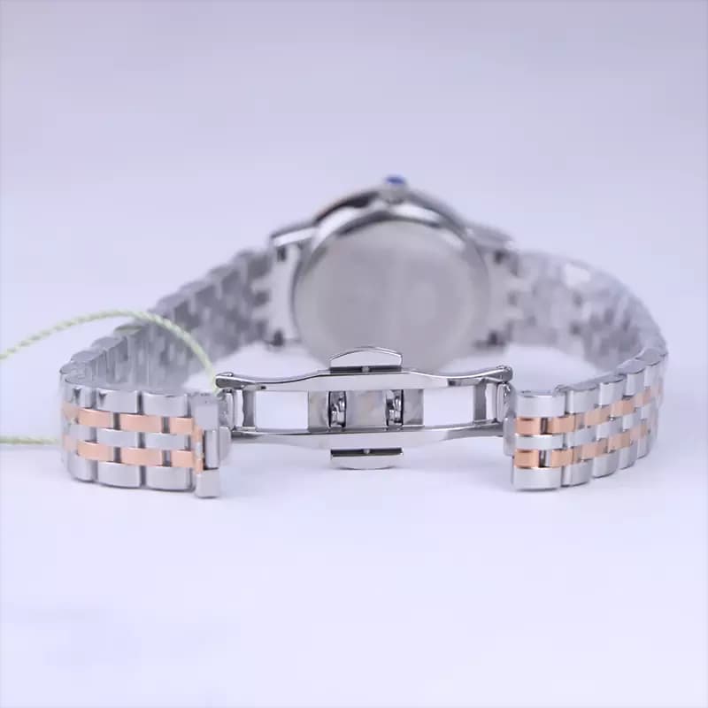 ساعت مچی سولیدا زنانه استیل نقره ای رزگلد صفحه صدفی S4139/8 — تصویر ۲