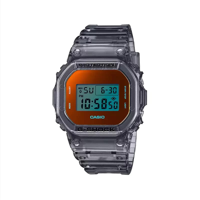ساعت کاسیو جی شاک مردانه خاکستری دیجیتال DW-5600TLS-8DR