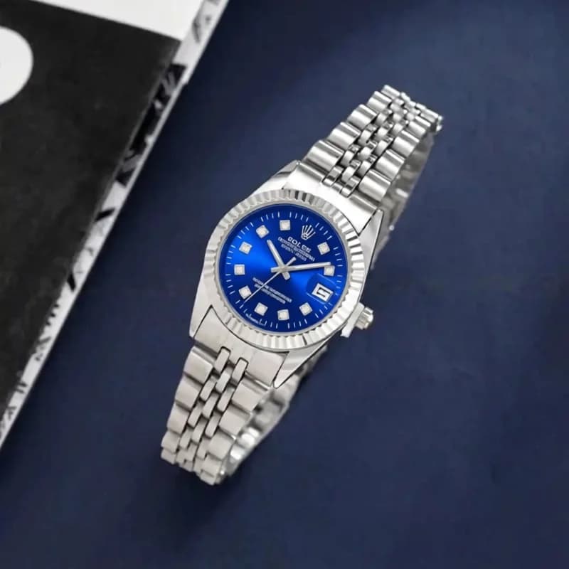 ساعت مچی زنانه رولکس ROLEX طرح دیت جاست مدل 2013 — تصویر ۸