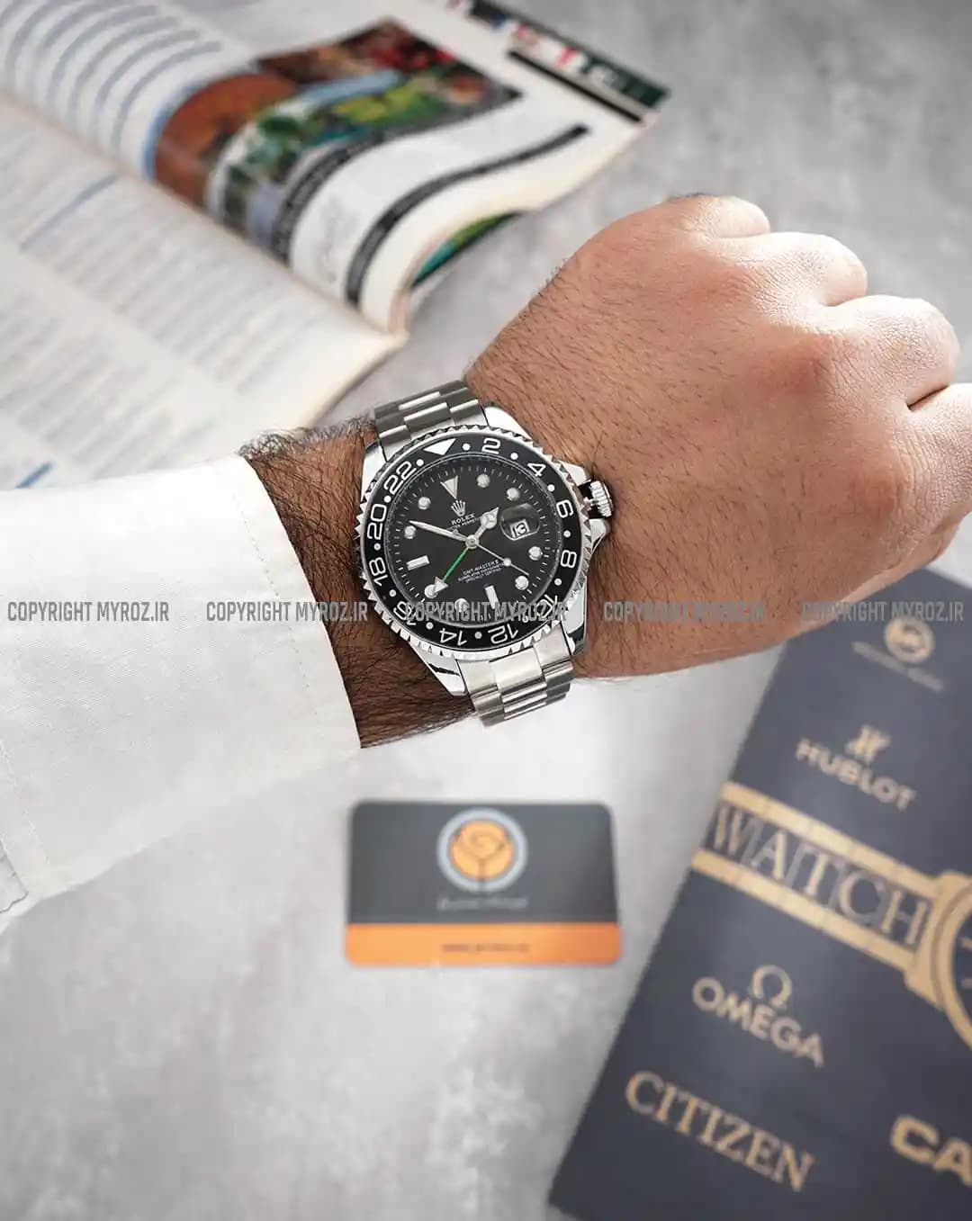 ساعت مچی مردانه رولکس ROLEX طرح ساب مارین مدل 2002 — تصویر ۲