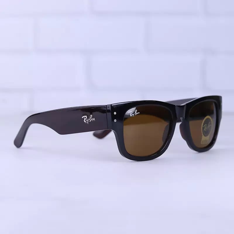 عینک آفتابی ری بن فریم مربع قهوه ای RB 4164/3 — تصویر ۴