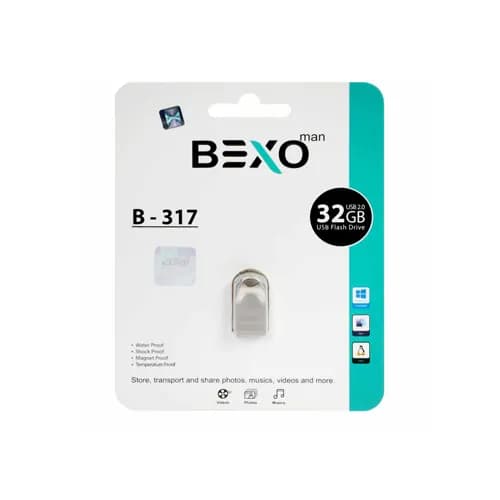 فلش 32GB مدل BEXO B-317 – نقره ای