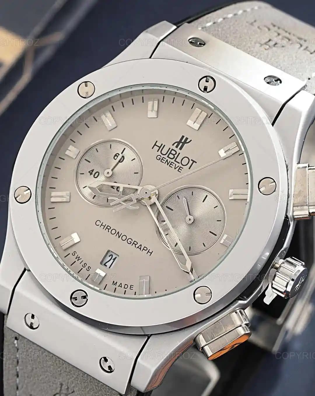 ساعت مچی مردانه هابلوت HUBLOT سه موتوره مدل 1960 — تصویر ۴
