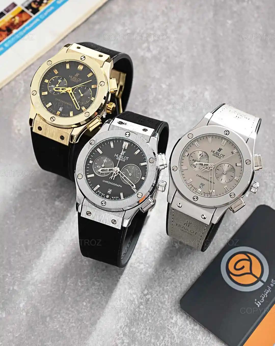 ساعت مچی مردانه هابلوت HUBLOT سه موتوره مدل 1960 — تصویر ۷