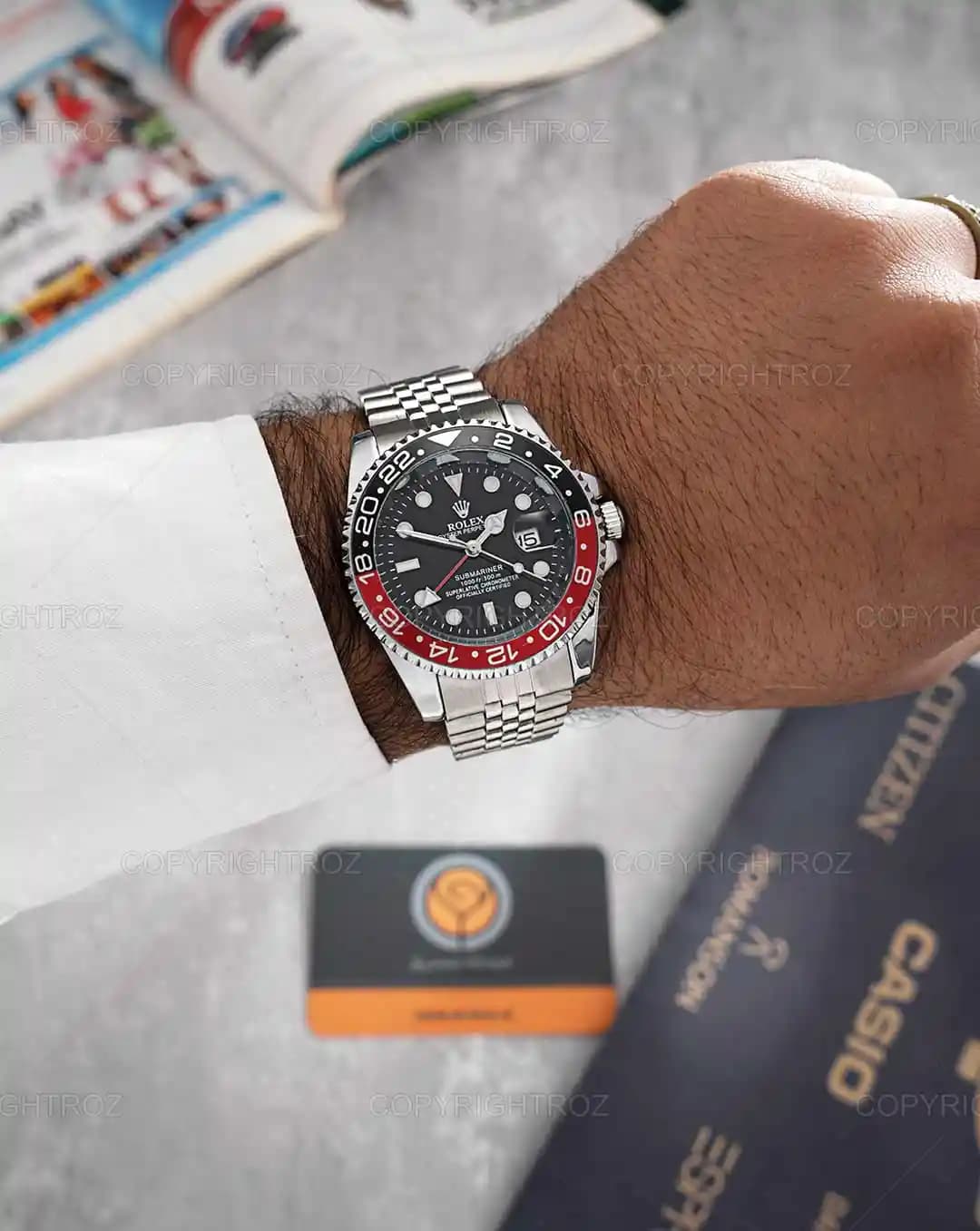 ساعت مچی مردانه رولکس ROLEX طرح ساب مارین مدل 1958 — تصویر ۲