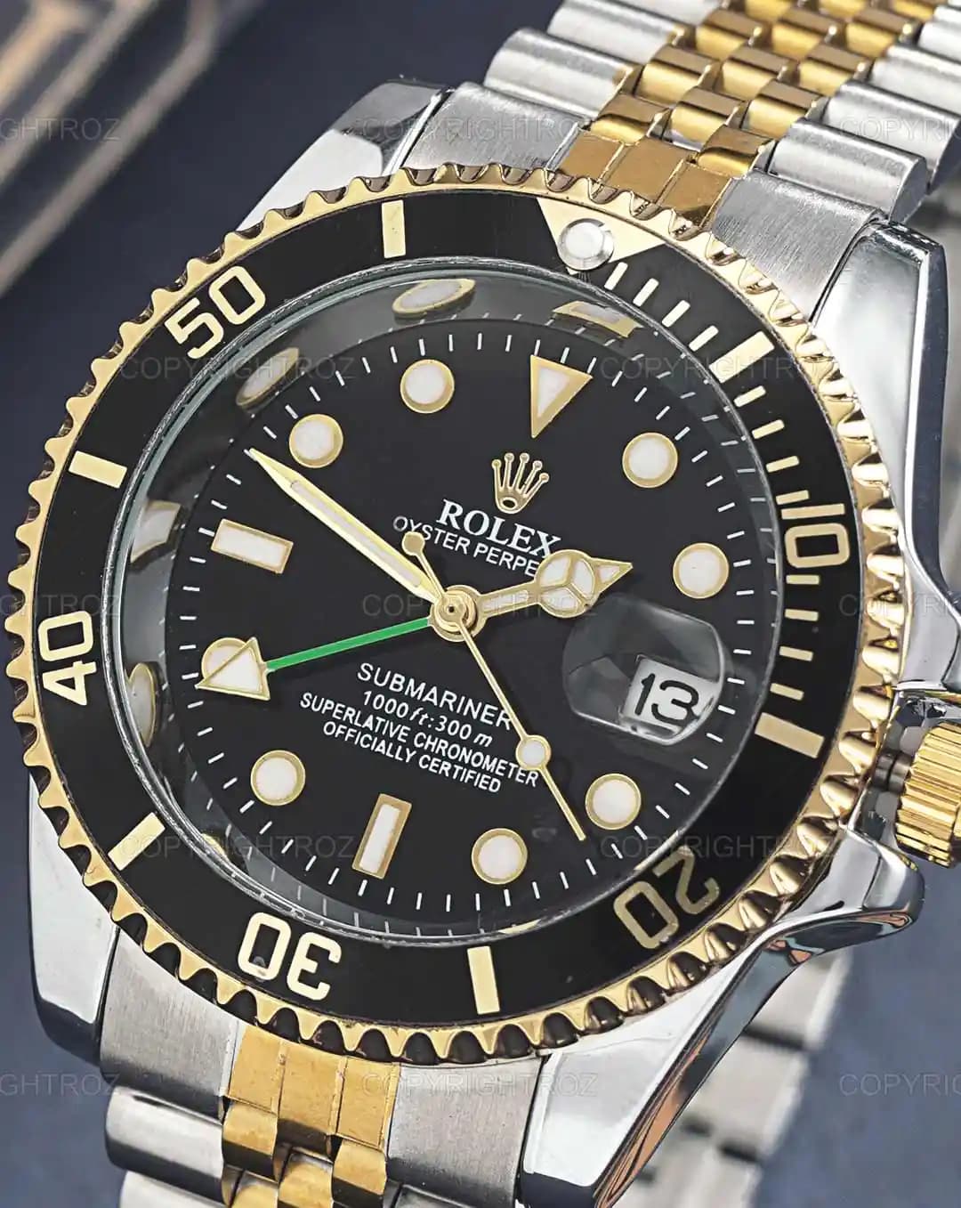 ساعت مچی مردانه رولکس ROLEX طرح ساب مارین مدل 1957 — تصویر ۴