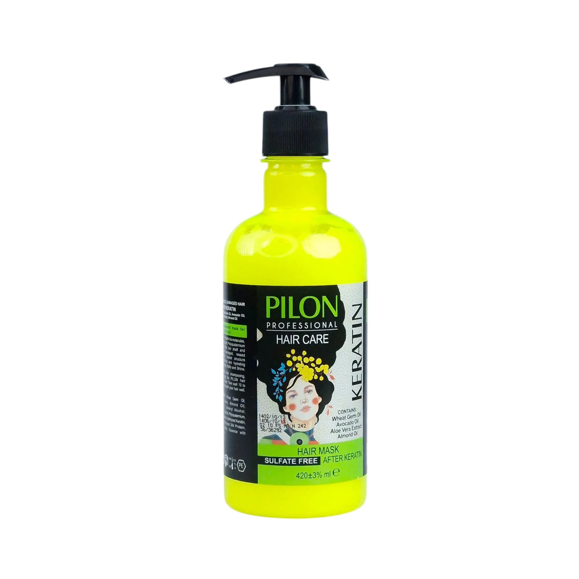 ماسک مو پیلون بدون سولفات با آبکشی حجم 420ml