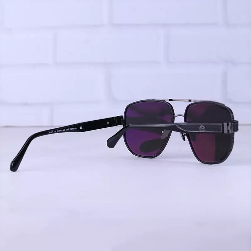 عینک آفتابی میباخ مردانه فریم مربع مشکی G-UN-Z28/1 — تصویر ۳