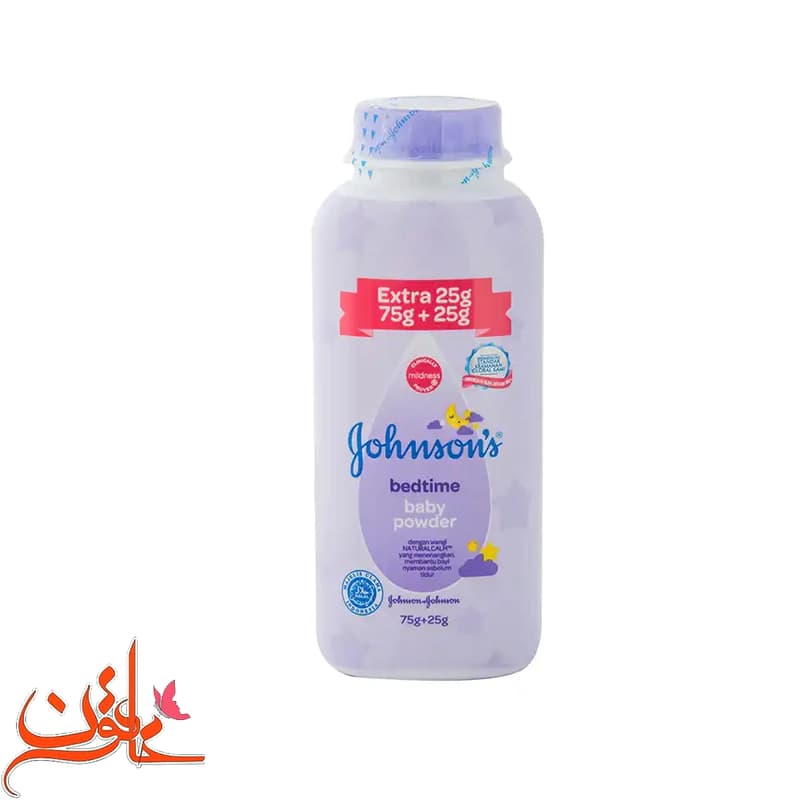 پودر بچه جانسون مدل Bed Time حجم 100 گرم
