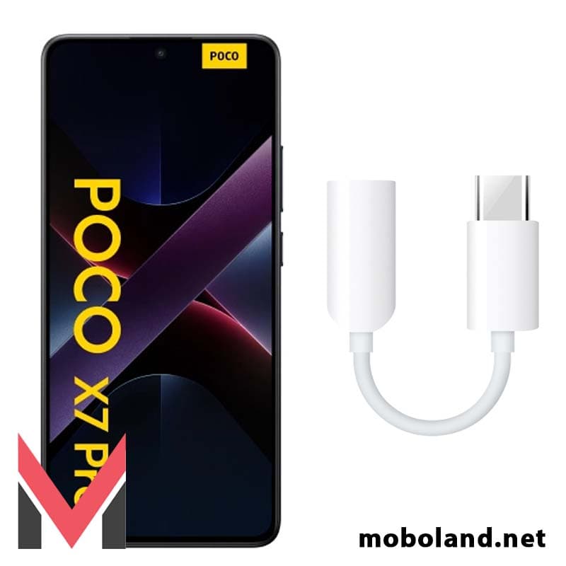 مبدل تایپ سی به جک صدا شیائومی پوکو Poco X7 Pro