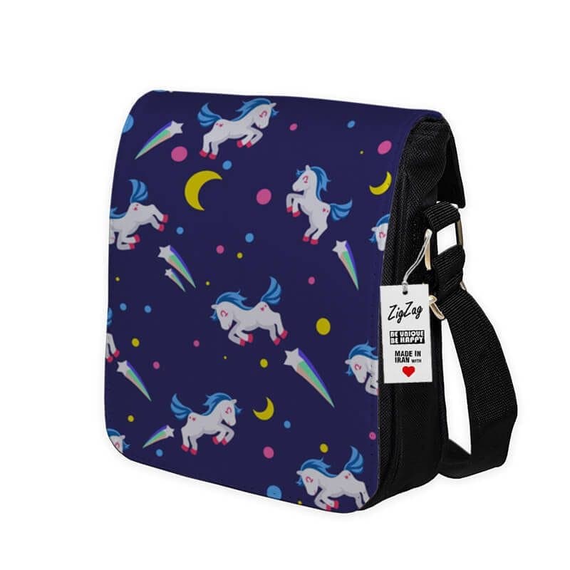 کیف دوشی طرح Unicorn کد 8250 — تصویر ۳
