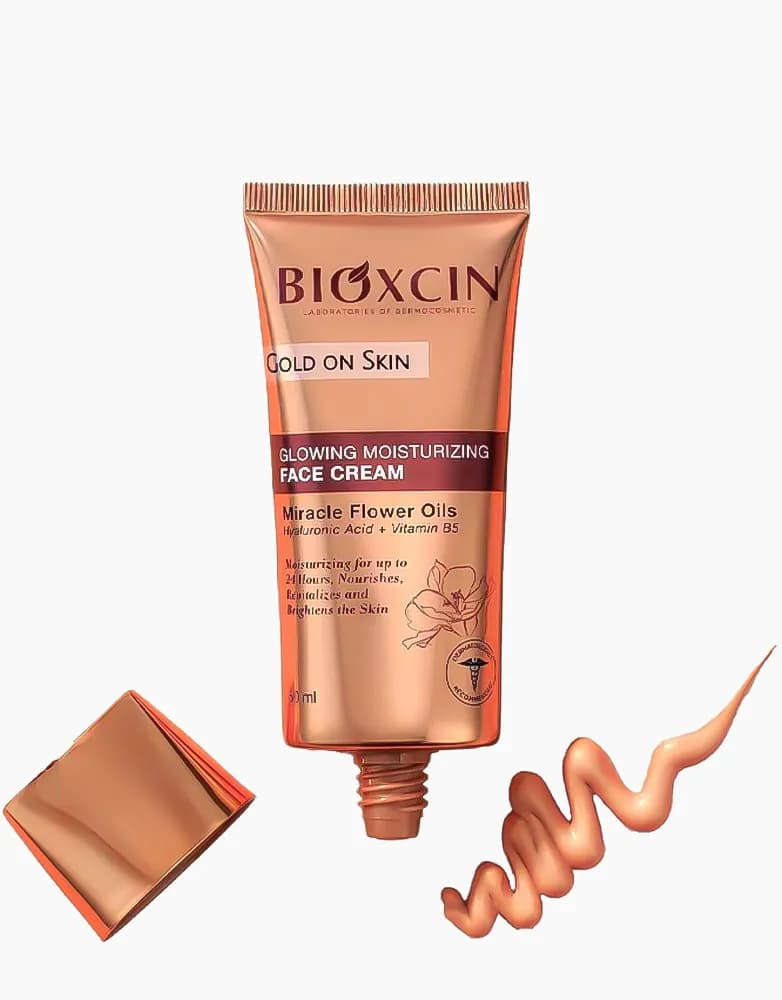 کرم لومی گلوشن مرطوب کننده بیوکسین مدل Gold on Skin | حجم 50 میل — تصویر ۲
