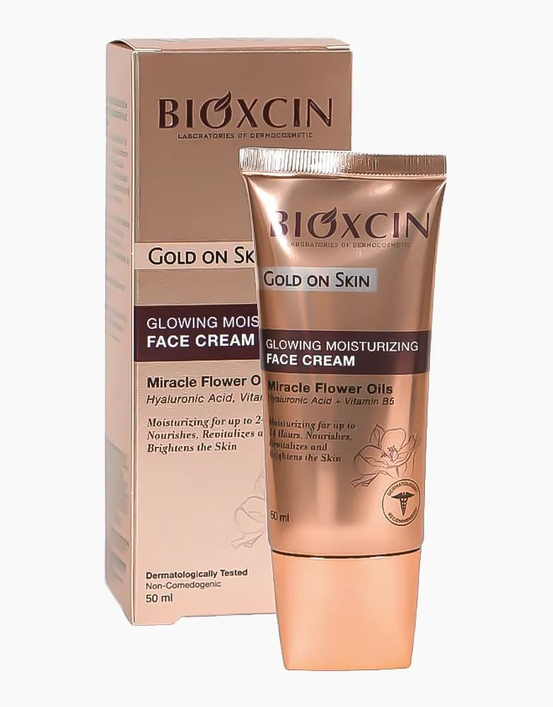 کرم لومی گلوشن مرطوب کننده بیوکسین مدل Gold on Skin | حجم 50 میل — تصویر ۳