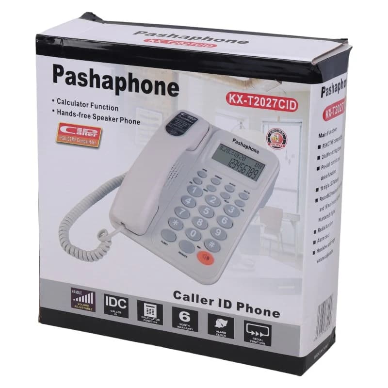 تلفن رومیزی پاشافون Pashaphone KX-T2027CID — تصویر ۲