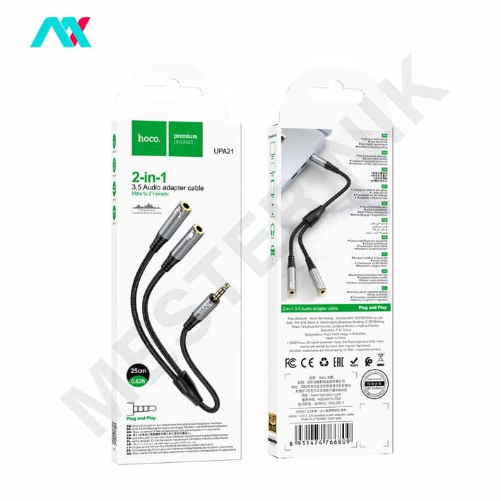 کابل 2 به 1 صدا AUX هوکو مدل UPA21 — تصویر ۳