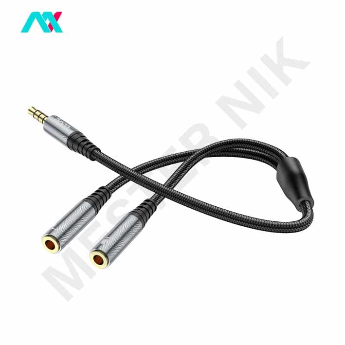 کابل 2 به 1 صدا AUX هوکو مدل UPA21