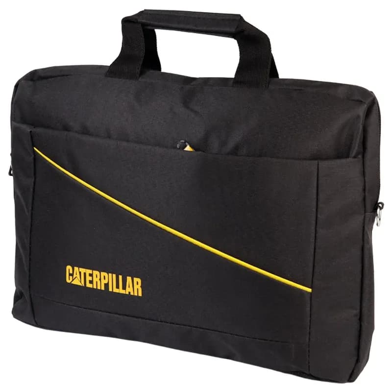 کیف لپ تاپ دوشی Caterpillar خط زرد — تصویر ۹