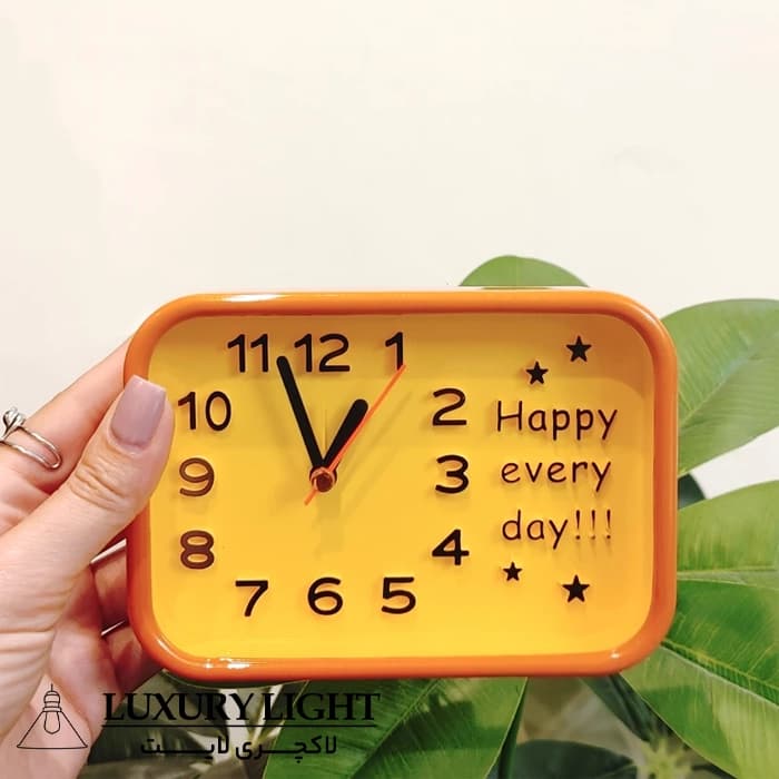 ساعت رومیزی عقربه‌ای مدل HAPPY کد 2302 — تصویر ۴