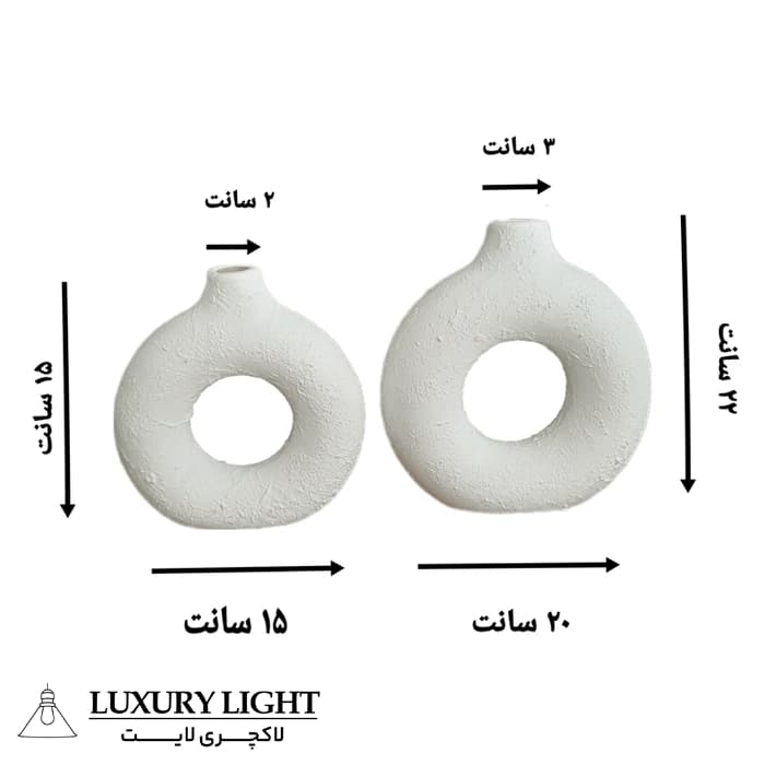 گلدان دکوری مدل dunat مدل2 عددی — تصویر ۶
