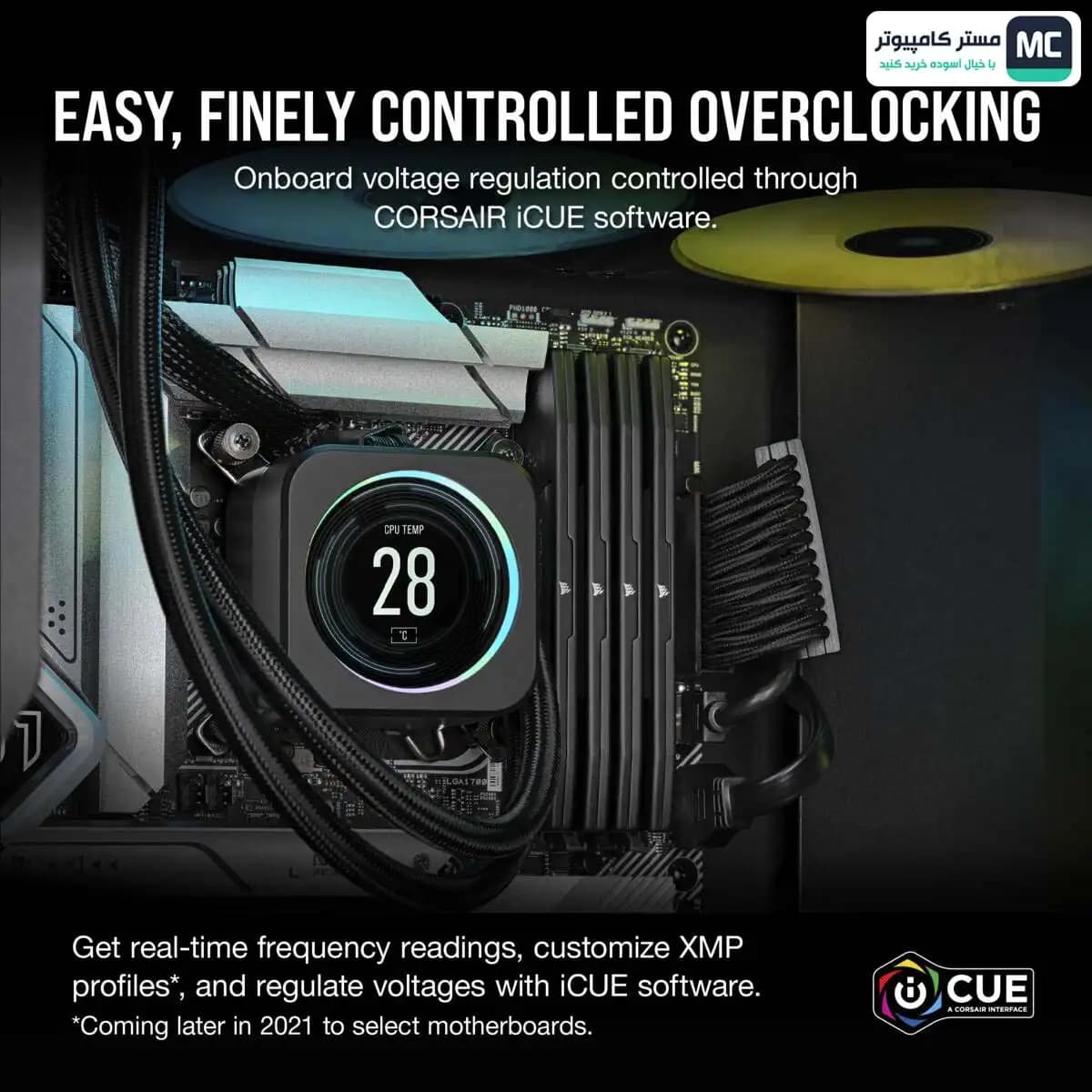 رم کورسیر VENGEANCE 32GB 16GBx2 4800MHz CL40 DDR5 — تصویر ۷