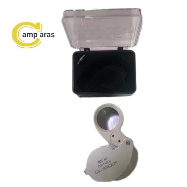ذره بین چراغ قوه دار مدل 40X_25MM