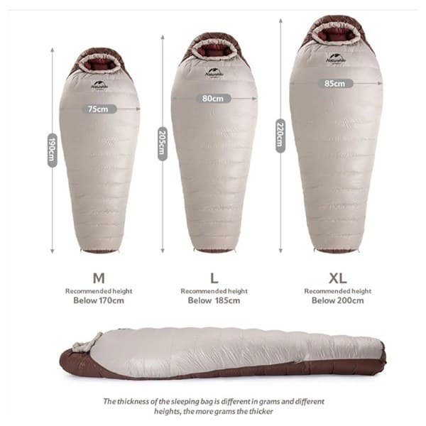 کیسه خواب نیچرهایک Snowbird مدل NH20YD001 — تصویر ۷