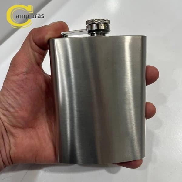 قمقمه جیبی هیپ فلاسک استیل 7 OZ — تصویر ۲