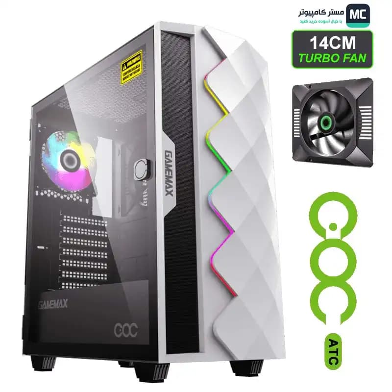 کیس گیم مکس Diamond COC CP White — تصویر ۶