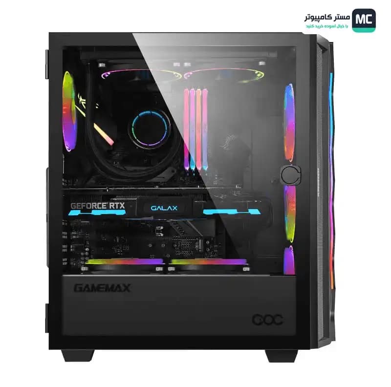 کیس گیم مکس Diamond COC CP Black — تصویر ۶